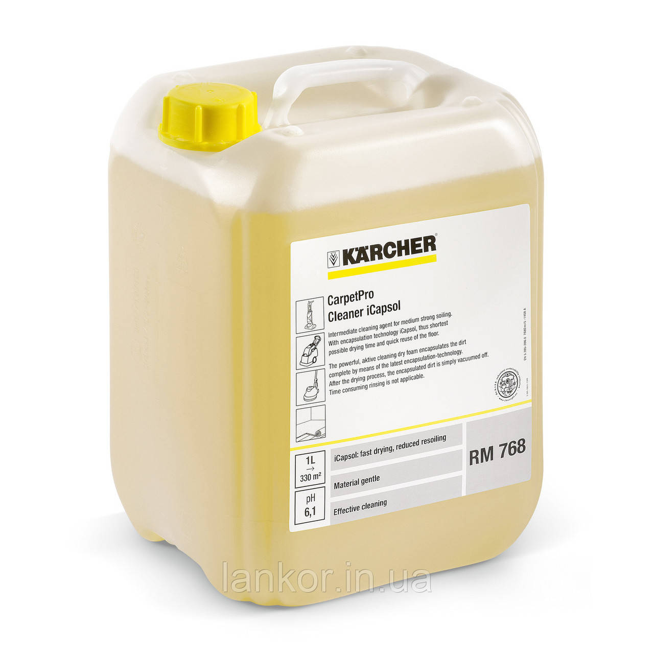 Засіб для очищення килимів CarpetPro iCapsol RM 768, 10 L