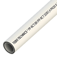 Труба PP-RCT PN20 BASALT Ø25 TEBO біла