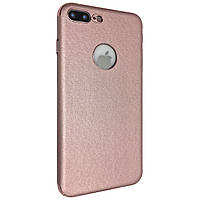 Чехол-накладка DK пластик с кожей для Apple iPhone 7 Plus / 8 Plus (rose gold)