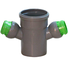 Хрестовина 110/50 універсальна регульована 45-90 каналізація СВК