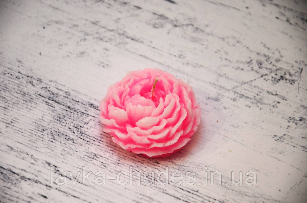 Свічка ручної роботи "Піон", фото 1