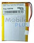 Акумулятор з контролером універсальний 100*70*4mm (Li-ion, 3.7V, 4070100, 3500mAh)