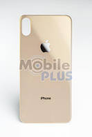 Стекло задней крышки для Apple iPhone XS Max Gold, золото Orig