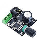 Підсилювач звуку 2х15W клас D, модуль PAM8610 з регулятором гучності і вхідними/вихідними роз'ємами, фото 5