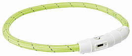 Нашийник що світиться 45 см M-L Trixie Safer Life USB зелений