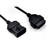Перехідник OBD II - Opel 10 pin Опель обд2 10 пін, фото 3