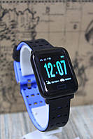 Эксклюзивные умные часы Smart Watch А6 м20 синий браслет