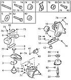 Сайлентблок втулка опори підвіски двигуна Samand (саманд) SASIC (Франція), фото 4