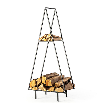 Металева дровниця "Єлка" з полицею