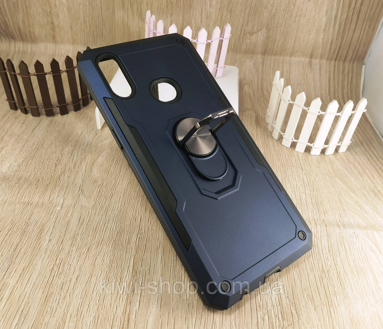 Ударостійкий чохол SG Ring під магнітний тримач для Samsung Galaxy A10s (A107F) 2019 темно-синій, фото 1