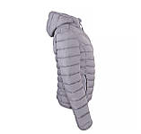 Куртка жіноча з ефектом пера з капюшоном, фото 2