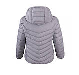 Куртка жіноча з ефектом пера з капюшоном, фото 3