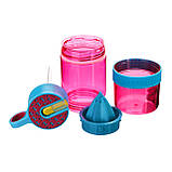 Пляшка для води з поїльником для саморобного лимонаду 450 мл. (Фіолетова), фото 3