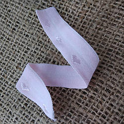 Бейка еластична "сердечка" рожева 16 мм