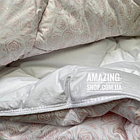 Зимова ковдра. Штучний лебединий пух "АРДА" Розмір Євро 195*215 см. <unk> Тепла зимова килимра.