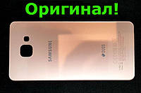 Задняя крышка б/у Samsung A710 Galaxy A7 2016 Pink Gold оригинальная