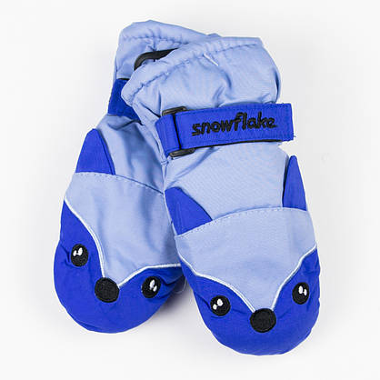 Оптом дитячі зимові рукавиці-краги (лисички) від 3 до 5 років №19-12-13, фото 2