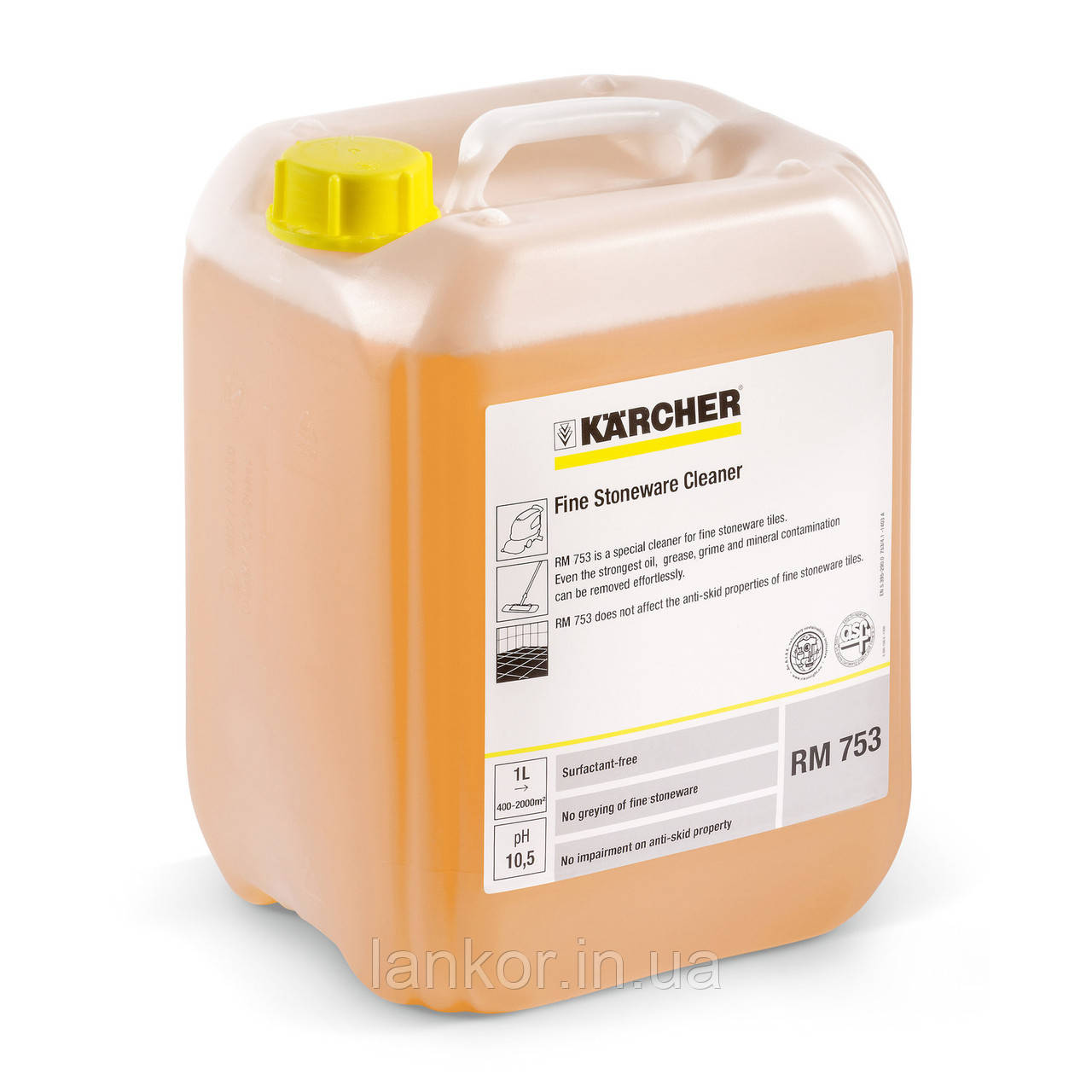 Засіб для очищення кам'яної кераміки FloorPro RM 753, 10 L