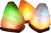 Соляной светильник Скала 3-4кг с цветной лампочкой