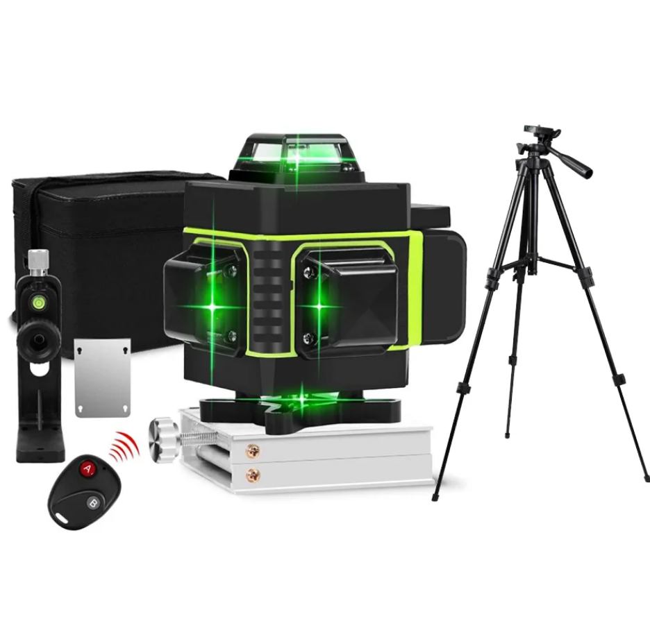 

Лазерный уровень Hilda 4D 16 линий с дисплеем заряда ➜ ПУЛЬТ + ШТАТИВ