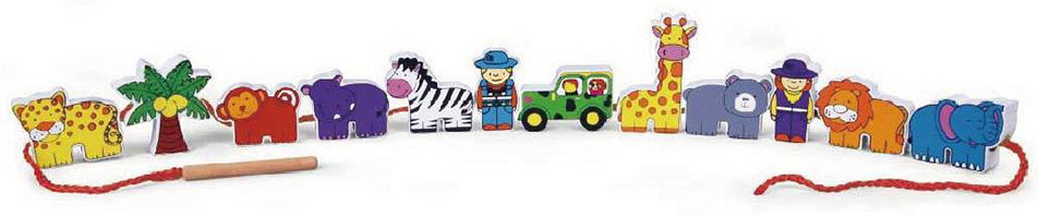 Набір дерев'яних фігурок Зоопарк Viga Toys 59549VG