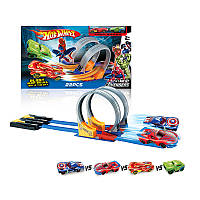 Автотрек Hot Wheels Супергерои 902 22 детали ХотВилс для детей от 3 лет