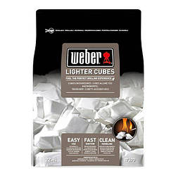 Кубики для розпалювання 24 штуки Weber Lighter Cubes (17670)