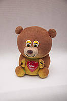 Декоративний газон "Ведмідь із серцем сувенір"