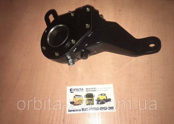54321-3502135 Важіль регулювальний лівий МАЗ кривої (мілкий шліц) (самоподв.) трещітка МАЗ
