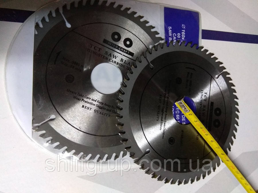 Відрізний 180 мм на болгарку диск по деревині 60 зубів, фото 1