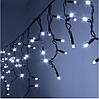 Новорічна гірлянда бахрома 12 м 300 LED (Холодний білий з синім спалахом), фото 8