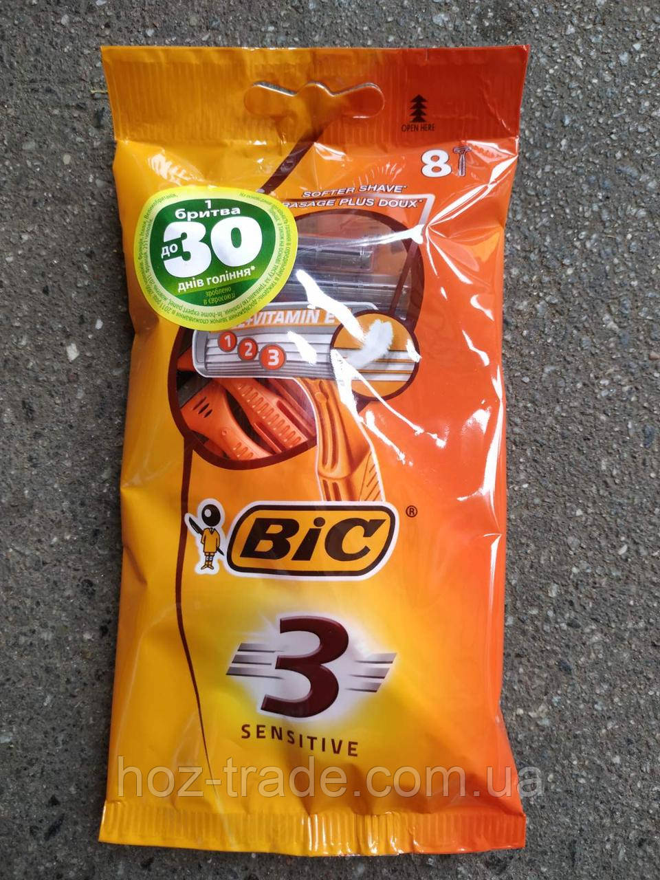 Bic 3 Sensitive одноразові верстати 8 шт. Бік 3 Греція