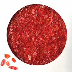 Скло кольорове від Daixi Industry.Фракція 3 - 6 мм. Колір - червоний. Скло кольорове. Червоне