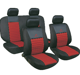 Чохли автосидінь комплект чорно-червоні Tango 24016/7 Milex Польща