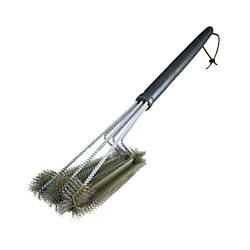 Щітка для чищення гриля 3 в 1 з високоякісної високовуглецевої сталі Premium GRILLI 77711