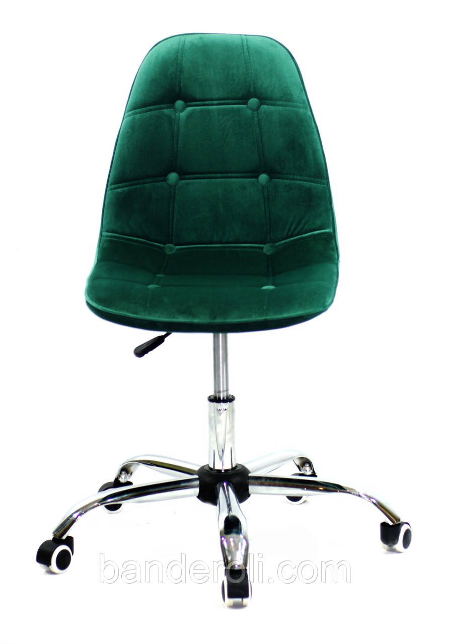 СТІЛЕЦЬ ALEX OFFICE ОКСАМИТ ЗЕЛЕНИЙ-5