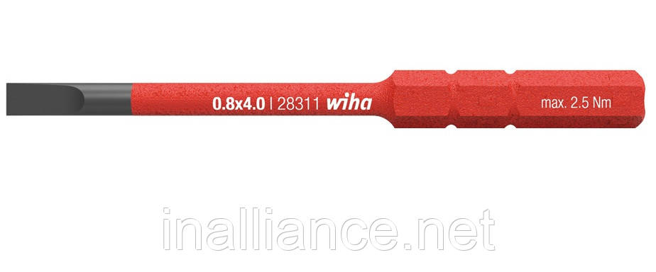 Біта 3.5 мм шліц SoftFinish electric slimBit Wiha 41159