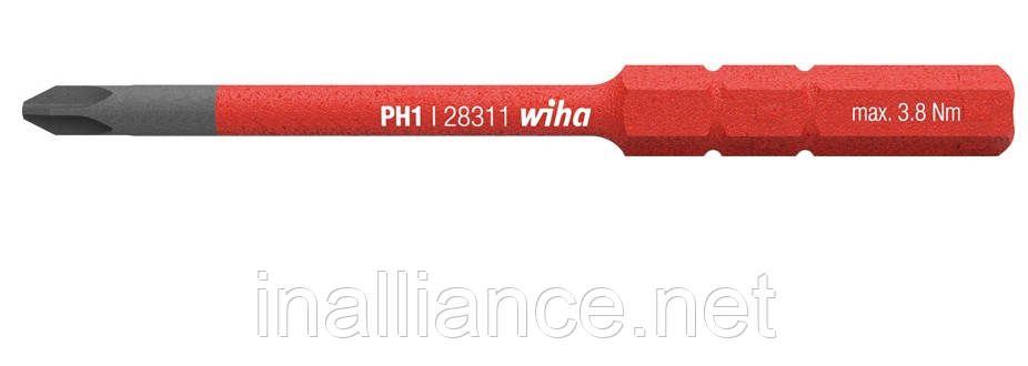 Біта PH2 SoftFinish electric slimBit Wiha 34584, фото 1