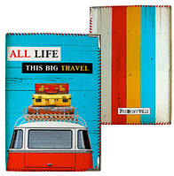 Обложка на паспорт All life this big travel (PD_14S063_KR)