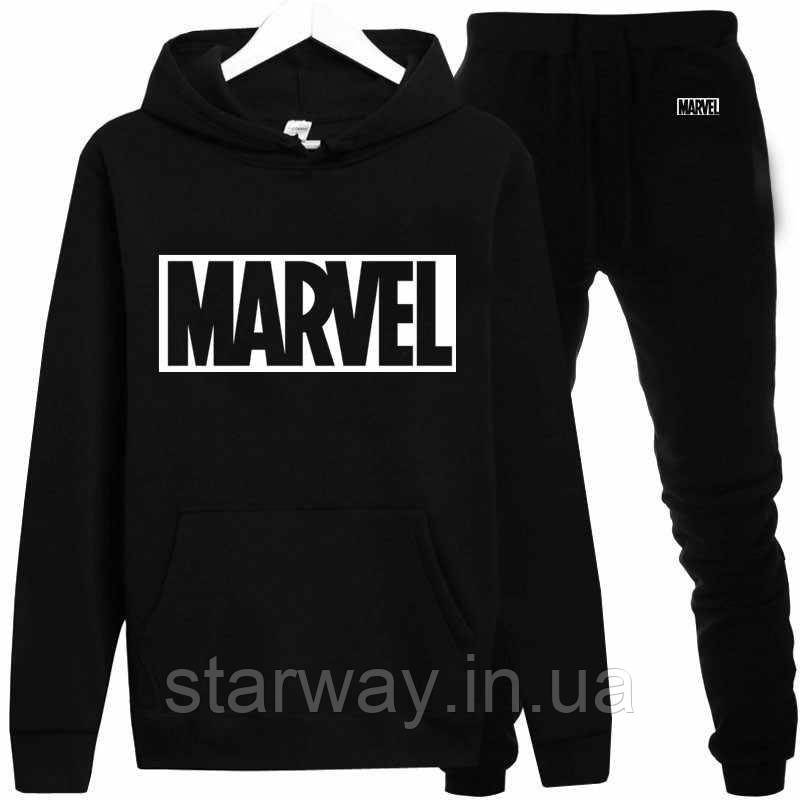 Стильний спортивний костюм marvel logo з капюшоном
