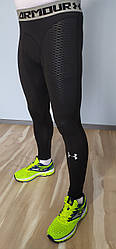 Лосини чоловічі для тренувань у стилі Under Armour чорні лусочки