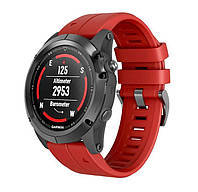 Силиконовый ремешок Primo для часов Garmin Fenix 5 / 5 Plus / Fenix 6 / 6 Pro - Red