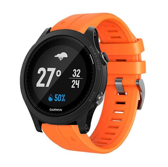 Силіконовий ремінець Primo для годинника Garmin Forerunner 935 / Forerunner 945 - Orange, фото 1
