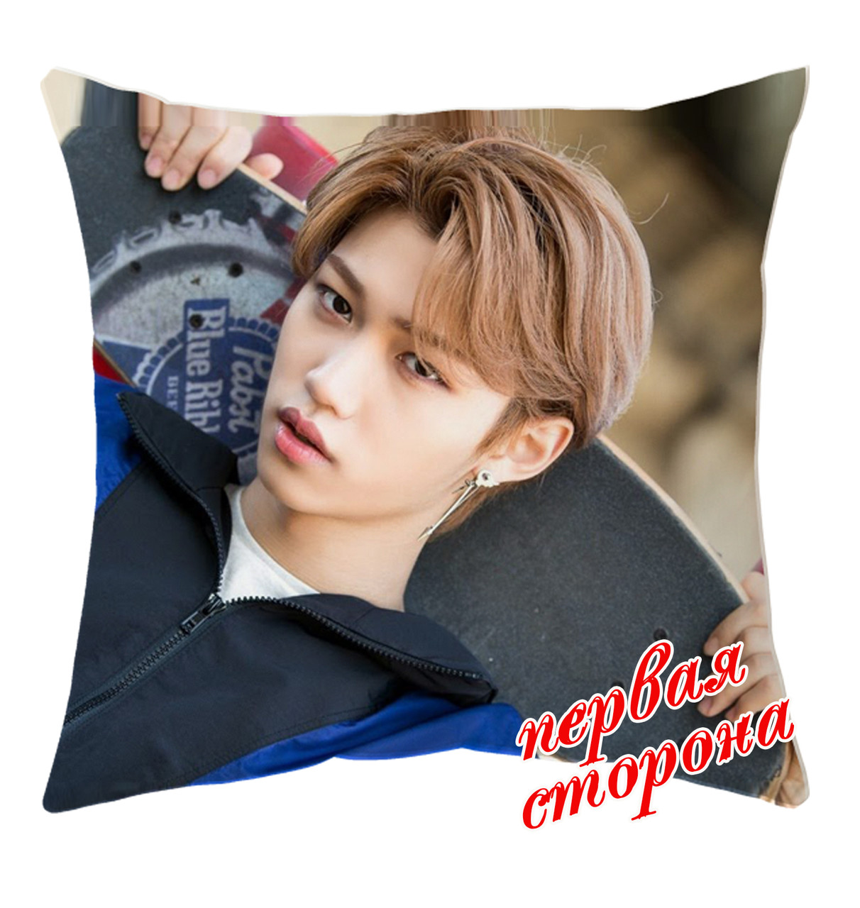 Подушка кпоп Фелікс Felix / Stray kids 40 на 40 см