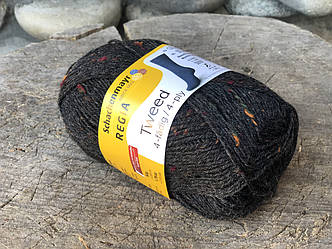Одноколірна носкова пряжа Regia Tweed 4-ply 50 г.