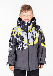 Куртка лижна дитяча Just Play сірий / жовтий (B3336-grey) — 164/170