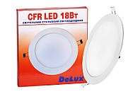 LED світильник DELUX CFR LED 18 4100К 18 Вт 220В вбудований круглий