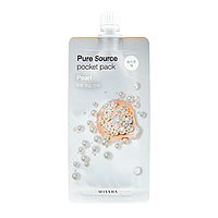 Нічна маска для обличчя Missha Pure Source Pocket Pack Pearl (перхажна) 10 мл