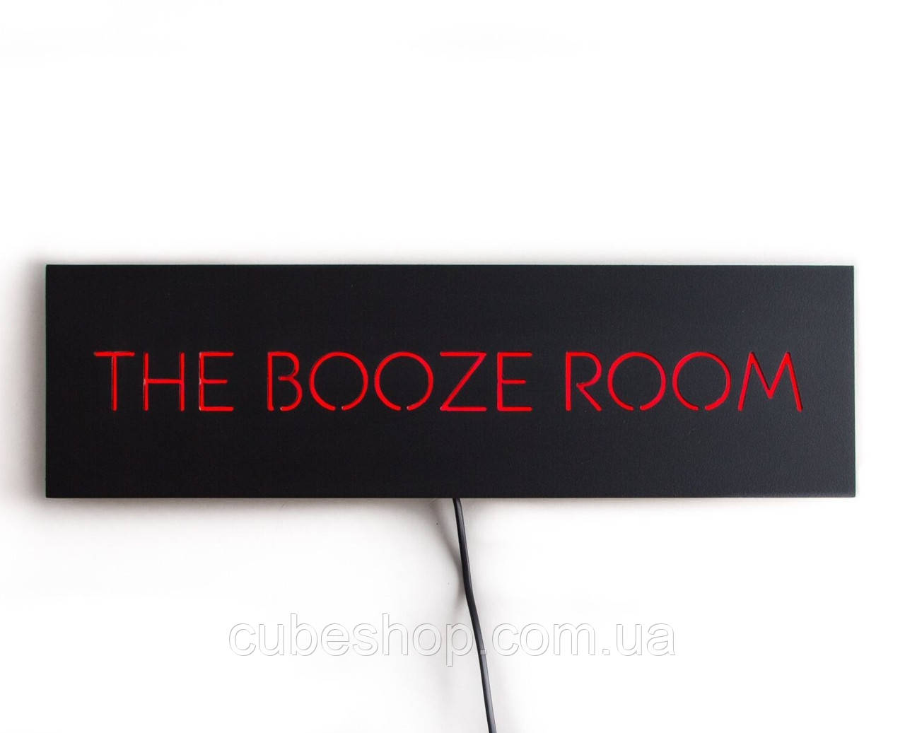 Настінна Led-вивіска The booze room