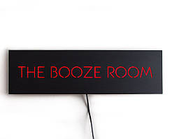 Настінна Led-вивіска The booze room